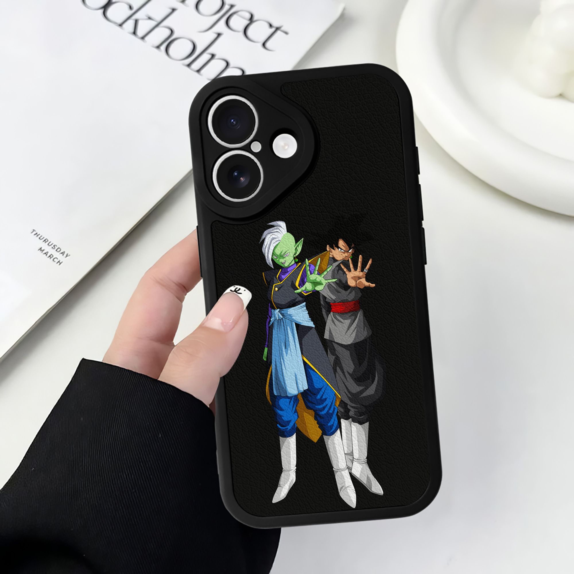 （画像用） ドラゴンボール DRAGON BALL 【iPhone 16シリーズ対応】シリコンスマホケース（レザー調） 材質：シリコン